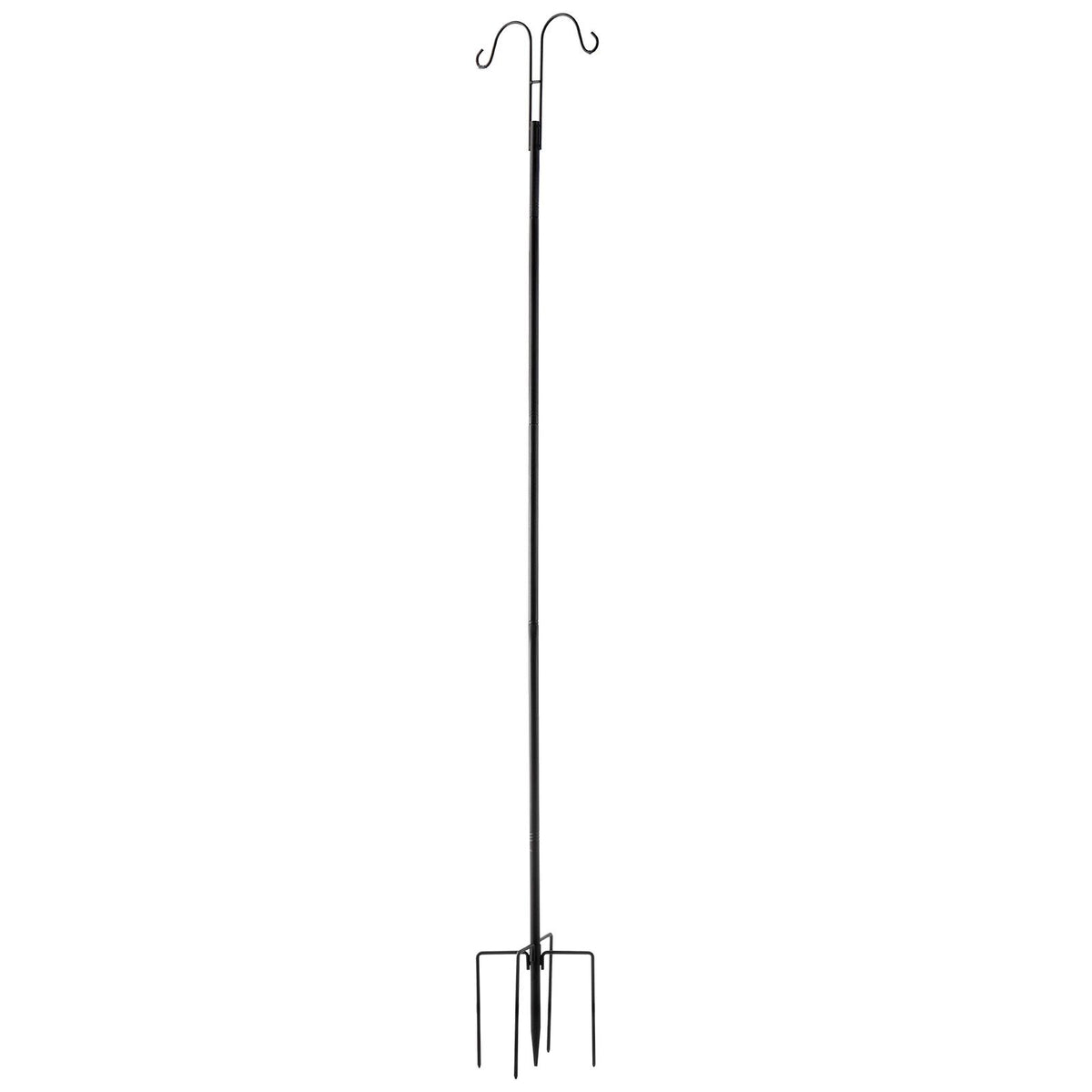 Double Shepherds Hooks for Outdoor, 8 Pack 1950 mm Heavy Duty Bird Feeder Pole, 19 mm Thick Garden Hooks for Hanging Hummingbird Feeder, Plant Baskets, Solar Light Lanterns,Wind Chimes
