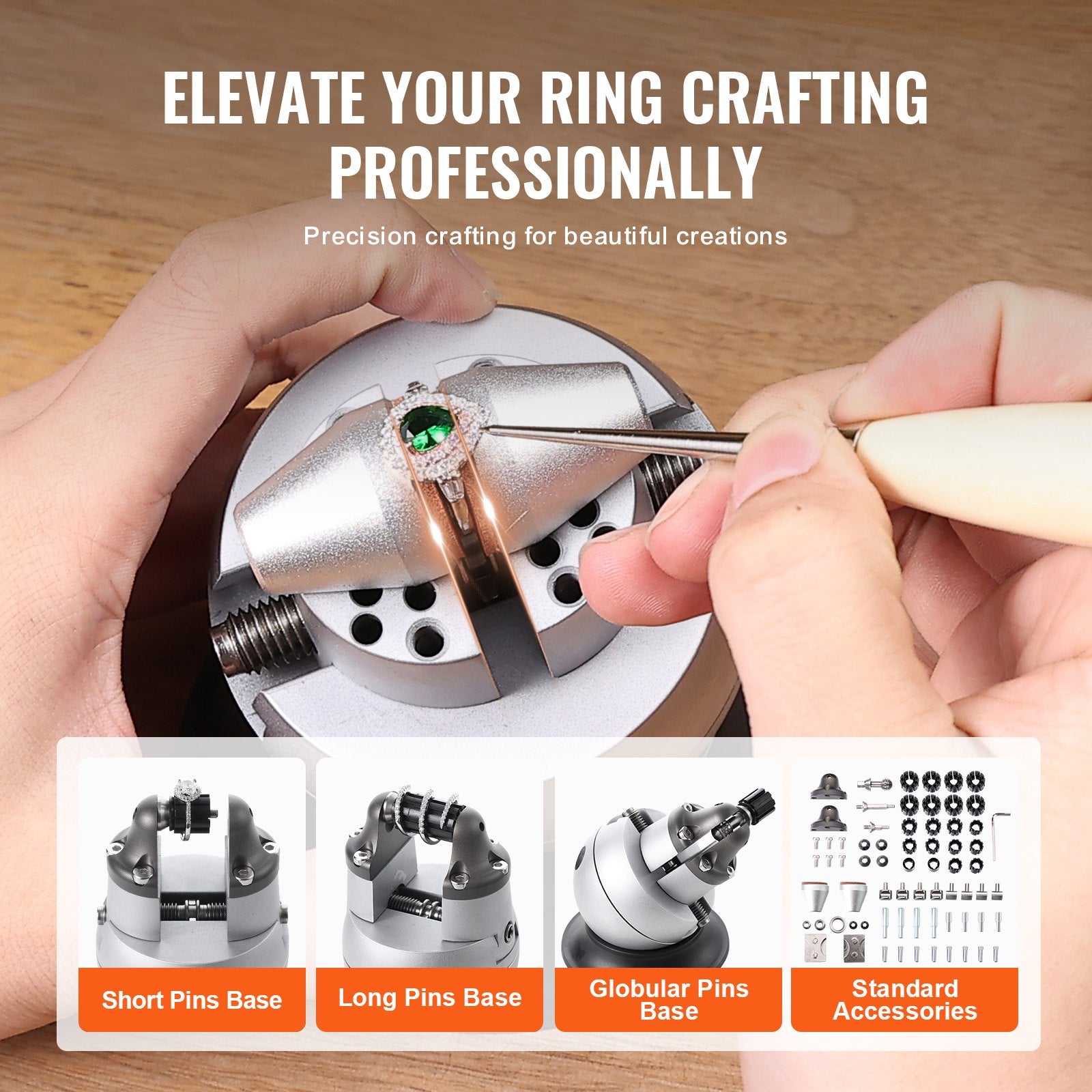 Balloons: VEVOR Ball Vise, 3" Engraving Setting Tool, 360° Rotation Engraving Block Vise, 70 PCS Attachment Jewelry Engraving Block Tools Standard Block for Gemstone Inlay and Small-Scale Engraving