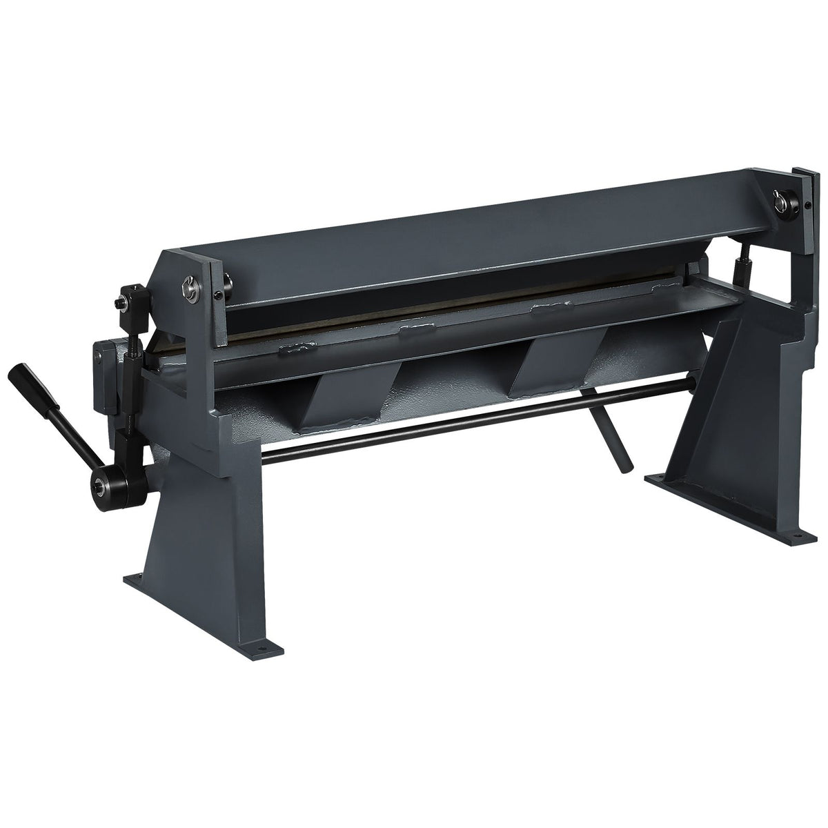 Box and Pan Brake, 610 ± 10 mm, 0-130 Degrees Sheet Metal Bending Brake, Portable Metal Bender with 20 Gauge Low Carbon Steel 14 Gauge Aluminum Capacity, 5 Adjustable Fingers for Metal Bending