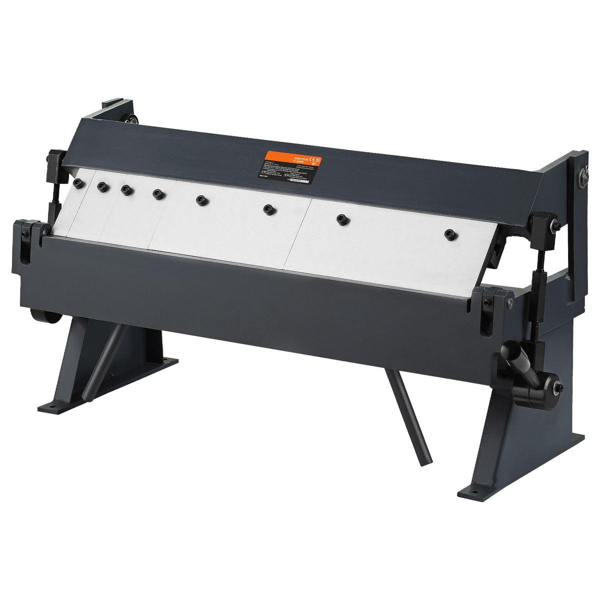 Box and Pan Brake, 610 ± 10 mm, 0-130 Degrees Sheet Metal Bending Brake, Portable Metal Bender with 20 Gauge Low Carbon Steel 14 Gauge Aluminum Capacity, 5 Adjustable Fingers for Metal Bending