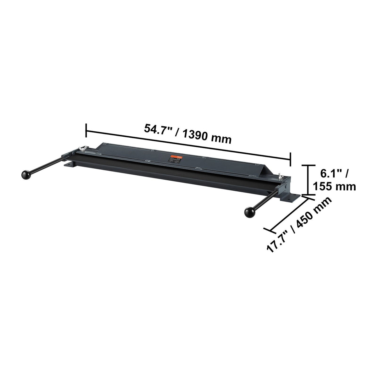 Box and Pan Brake, 1220 mm ± 15 mm, 0-130 Degrees Sheet Metal Bending Brake, Portable Mini Metal Bender with 20 Gauge Low Carbon Steel 14 Gauge Aluminum Capacity Power Handle, for Metal Bending