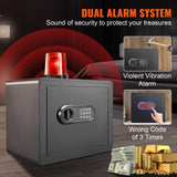 Beds & Bed Frames: VEVOR Safe 1.2 Cubic Feet Home Safe Steel for Cash Gold 15.8x11.8x13.8 inch
