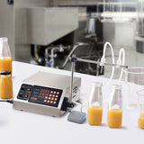 Food Storage: VEVOR Liquid Filling Machine, 10-4000ml Filling Capacity, Automatic Bottle Filler Machine Bottling Machine Digital Control for Milk, Water, Wine, Beverage, Soy Sauce, Vinegar, Alcohol (Double Nozzle)