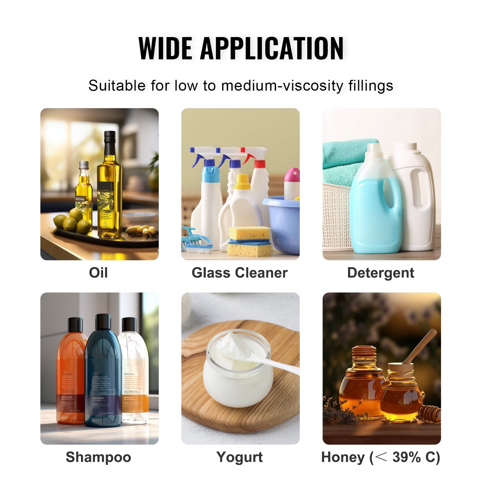 Food Storage: VEVOR Liquid Filling Machine, 30-15000 g Weighing Capacity, Automatic Bottle Filler Machine Bottling Machine Digital Control for Milk, Water, Oil, Wine, Beverage, Detergent, Shampoo (Single Nozzle)
