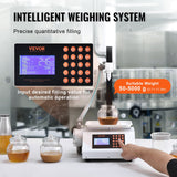 Food Storage: VEVOR Liquid Filling Machine, 50-5000 g Weighing Capacity, Automatic Bottle Filler Machine Bottling Machine Gear Pump Digital Control for Honey, Oil, Wine, Detergent, Viscous Liquids (Single Nozzle)
