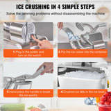 Speciality Appliances: VEVOR Commercial Ice Shaver Crusher, 661lbs Per Hour Electric Snow Cone Maker, 350W Shaved Ice Machine with Dual Blades for Parties Events Snack Bar, Home and Commercial Use