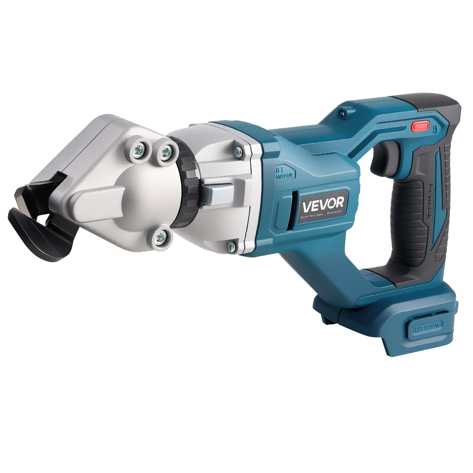 Metal Shear, Sheet Metal Cutter Cordless with 360-Degree Pivoting Head, Double Blades, 25000 RPM Speed, Cuts 18 GA Galvanized Steel, 20 GA Stainless Steel, Aluminum Plate, Plastic, Cardboard
