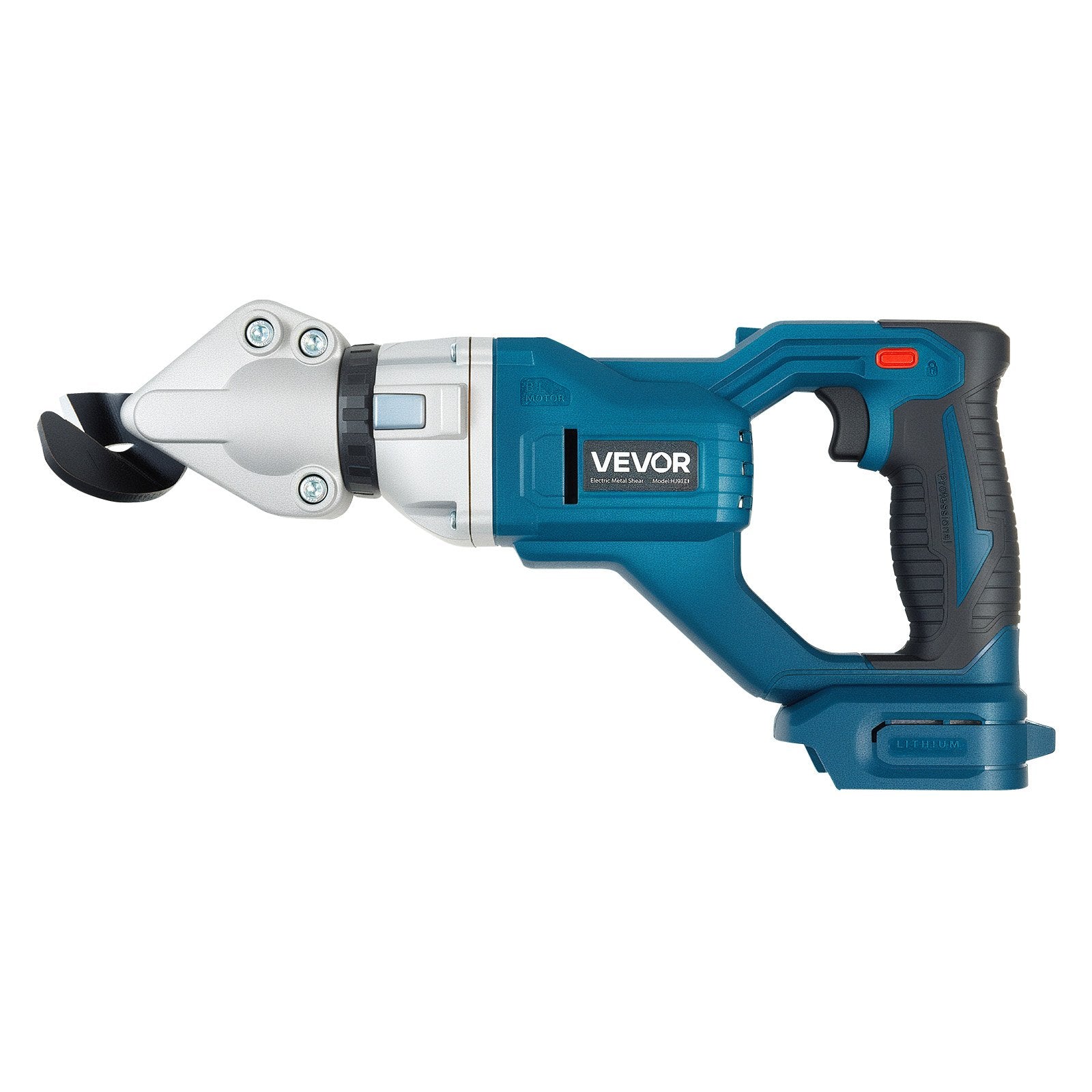 Metal Shear, Sheet Metal Cutter Cordless with 360-Degree Pivoting Head, Double Blades, 25000 RPM Speed, Cuts 18 GA Galvanized Steel, 20 GA Stainless Steel, Aluminum Plate, Plastic, Cardboard