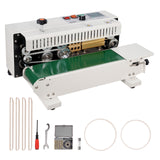 Washing Machines: VEVOR Continuous Bag Band Sealing Machine, 6-12 mm Seal Width, Horizontal Band Sealer Machine with Digital Temperature Control, Carbon Steel Bag Sealer for 0.02-0.8 mm Plastic Bags Films Membrane