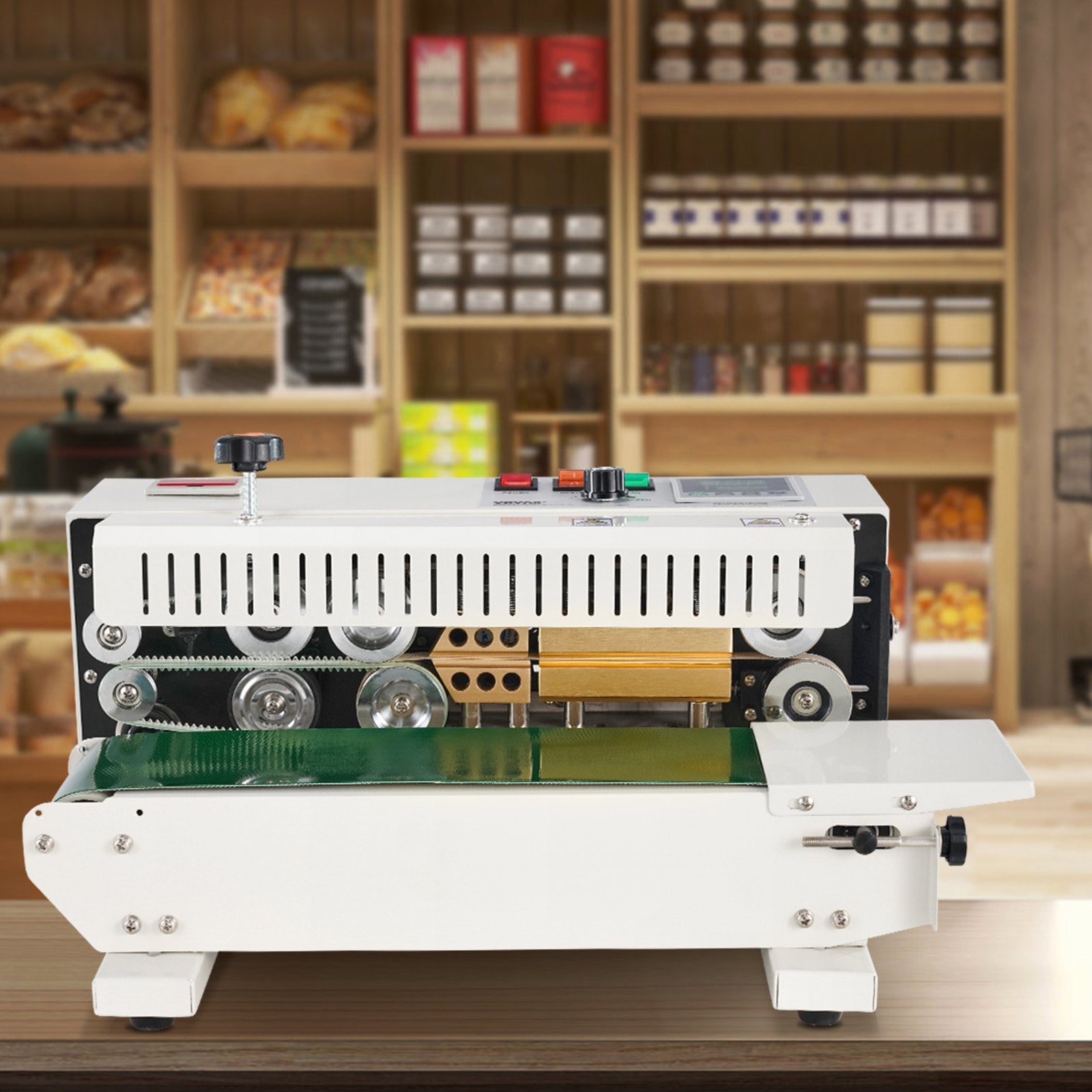 Food Storage: VEVOR Continuous Bag Band Sealing Machine Horizontal Band Sealer Count Function