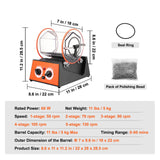 Gardening Tools: VEVOR Jewelry Polisher Tumbler, 11lbs/5kg Capacity Mini Rotary Tumbler Machine with 0-60 Minutes Timer, 5 Speeds Jewelry Rotary Finisher for Surface Polishing Grinding Buffing Gemstones Jewels Coins