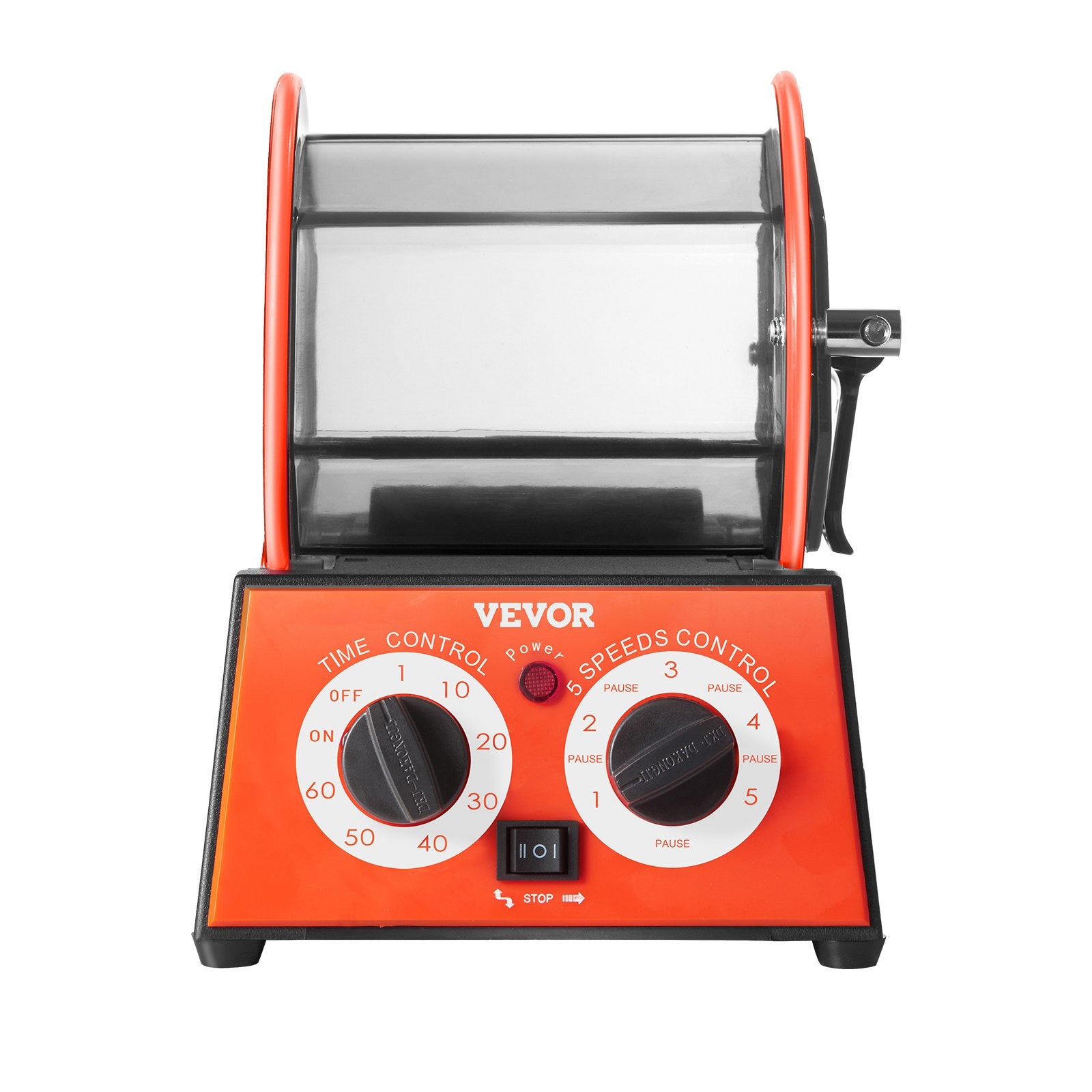Gardening Tools: VEVOR Jewelry Polisher Tumbler, 11lbs/5kg Capacity Mini Rotary Tumbler Machine with 0-60 Minutes Timer, 5 Speeds Jewelry Rotary Finisher for Surface Polishing Grinding Buffing Gemstones Jewels Coins