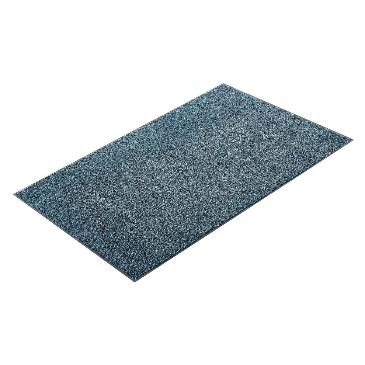 Front Door Mat, 1829 x 1219 mm Commercial Floor Mat for Indoor and Outdoor, Industrial Entrance Carpet with PVC Backing, Heavy Duty Washable Entry Rug for Hallway, Balcony, Garage, Slate Blue