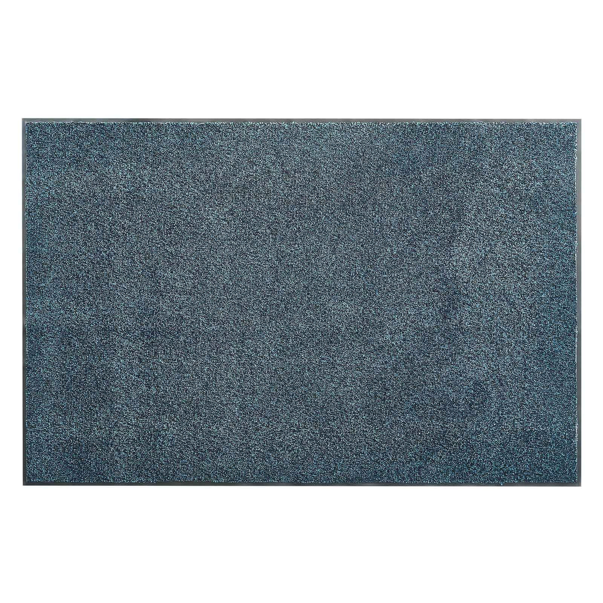 Front Door Mat, 1829 x 1219 mm Commercial Floor Mat for Indoor and Outdoor, Industrial Entrance Carpet with PVC Backing, Heavy Duty Washable Entry Rug for Hallway, Balcony, Garage, Slate Blue