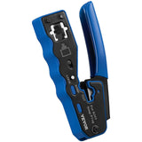Power & Electrical Supplies: VEVOR RJ45 Crimp Tool Kit, Cat5e/Cat6/Cat6a Ethernet Crimper Crimp Pliers for 8-Pin Modular Plugs with 20pcs Pass-Through Connectors and Covers, Wire Stripper and Network Tester