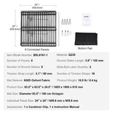 Dog Playpens & Gates: VEVOR Dog Playpen, 8 Panels Foldable Metal Dog Exercise Pen with Bottom Pad, 24" H Pet Fence Puppy Crate Kennel with Ground Stakes, Indoor Outdoor Dog Pen for Small Medium Pets, for Camping, Yard