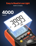 Batteries: VEVOR Digital Multimeter, 4000-Count TRMS Voltmeter Ohmmeter, 1000V AC/DC Voltage Tester with Switchable Auto/Manual Range for Voltage, Resistance, and Continuity Measurment
