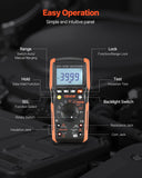 Batteries: VEVOR Digital Multimeter, 4000-Count TRMS Voltmeter Ohmmeter, 1000V AC/DC Voltage Tester with Switchable Auto/Manual Range for Voltage, Resistance, and Continuity Measurment
