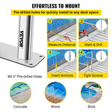 Pool Toys & Inflatables: VEVOR Swimming Pool Handrail Ladder Handrail Stainless Steel Rail w/ Base Plate