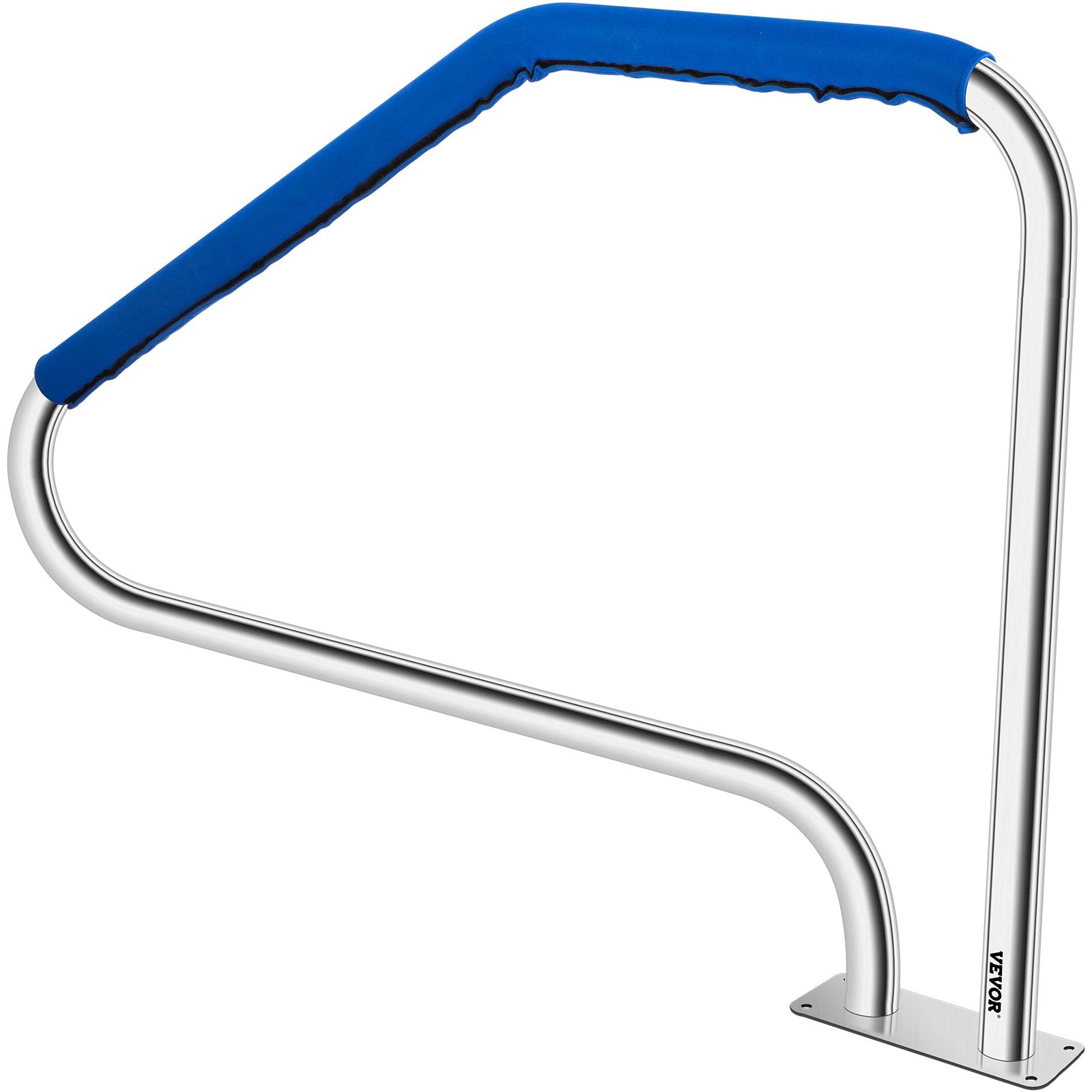 Pool Toys & Inflatables: VEVOR Swimming Pool Handrail Ladder Handrail Stainless Steel Rail w/ Base Plate
