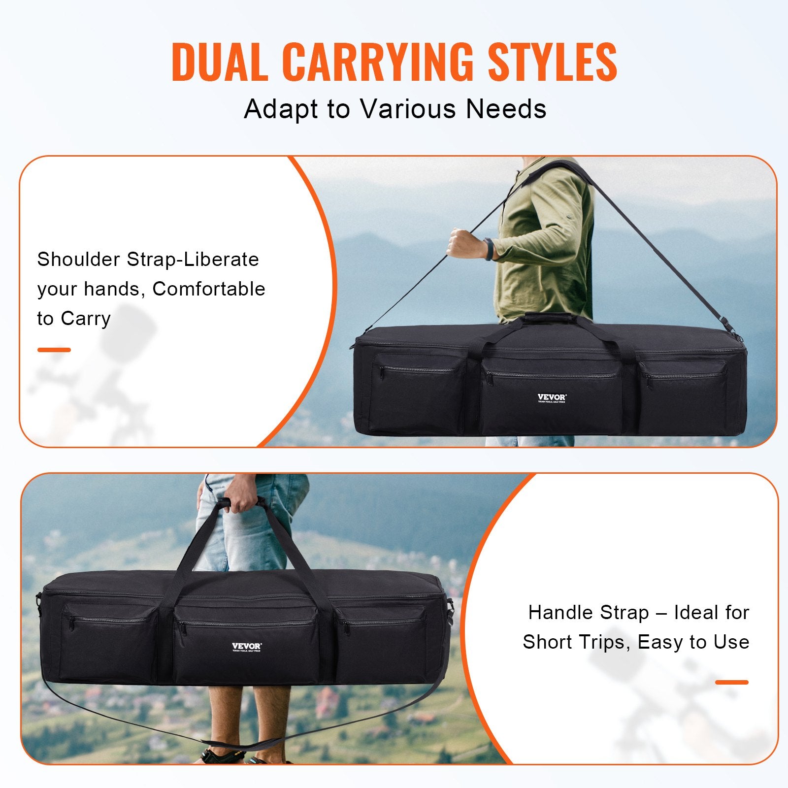 Camera Accessories: VEVOR Telescope Case 1035 mm Multipurpose Shock-Absorbent Telescope Storage Bag