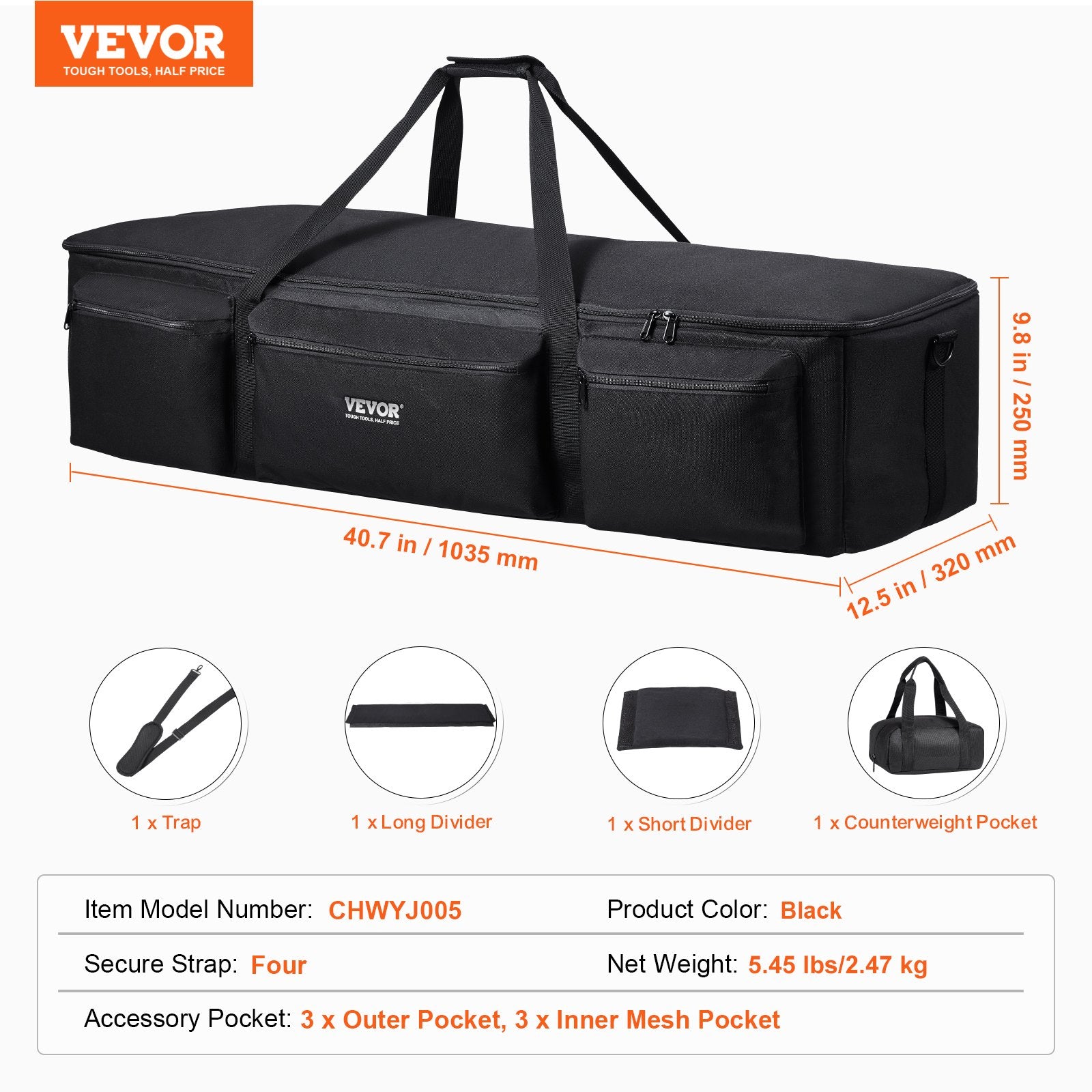 Camera Accessories: VEVOR Telescope Case 1035 mm Multipurpose Shock-Absorbent Telescope Storage Bag