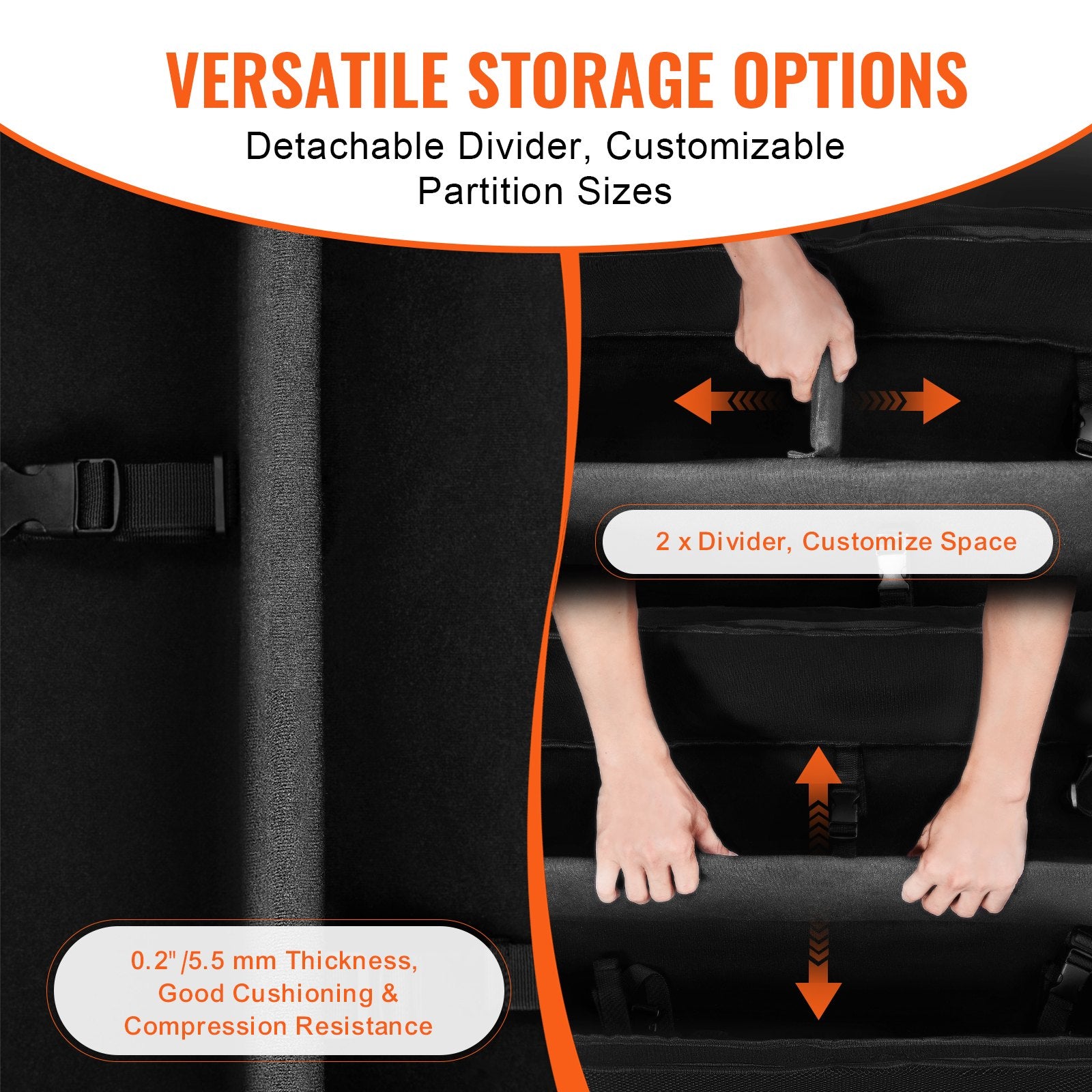 Camera Accessories: VEVOR Telescope Case, 770 mm, Telescope Storage Bag with Fixed Buckles, Multi-Pocket and Detachable Divider, Shock-Absorbent Telescope Carrying Case for Optical Tube & Tripod, Counterweight Pocket