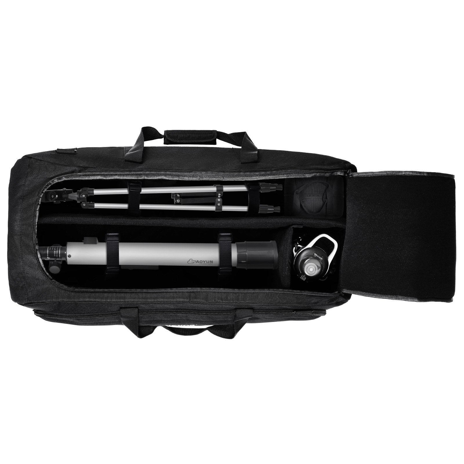 Camera Accessories: VEVOR Telescope Case, 770 mm, Telescope Storage Bag with Fixed Buckles, Multi-Pocket and Detachable Divider, Shock-Absorbent Telescope Carrying Case for Optical Tube & Tripod, Counterweight Pocket