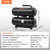 Air Compressors: VEVOR Air Compressor Compact Portable Oil Free Compressor 18L 90 PSI