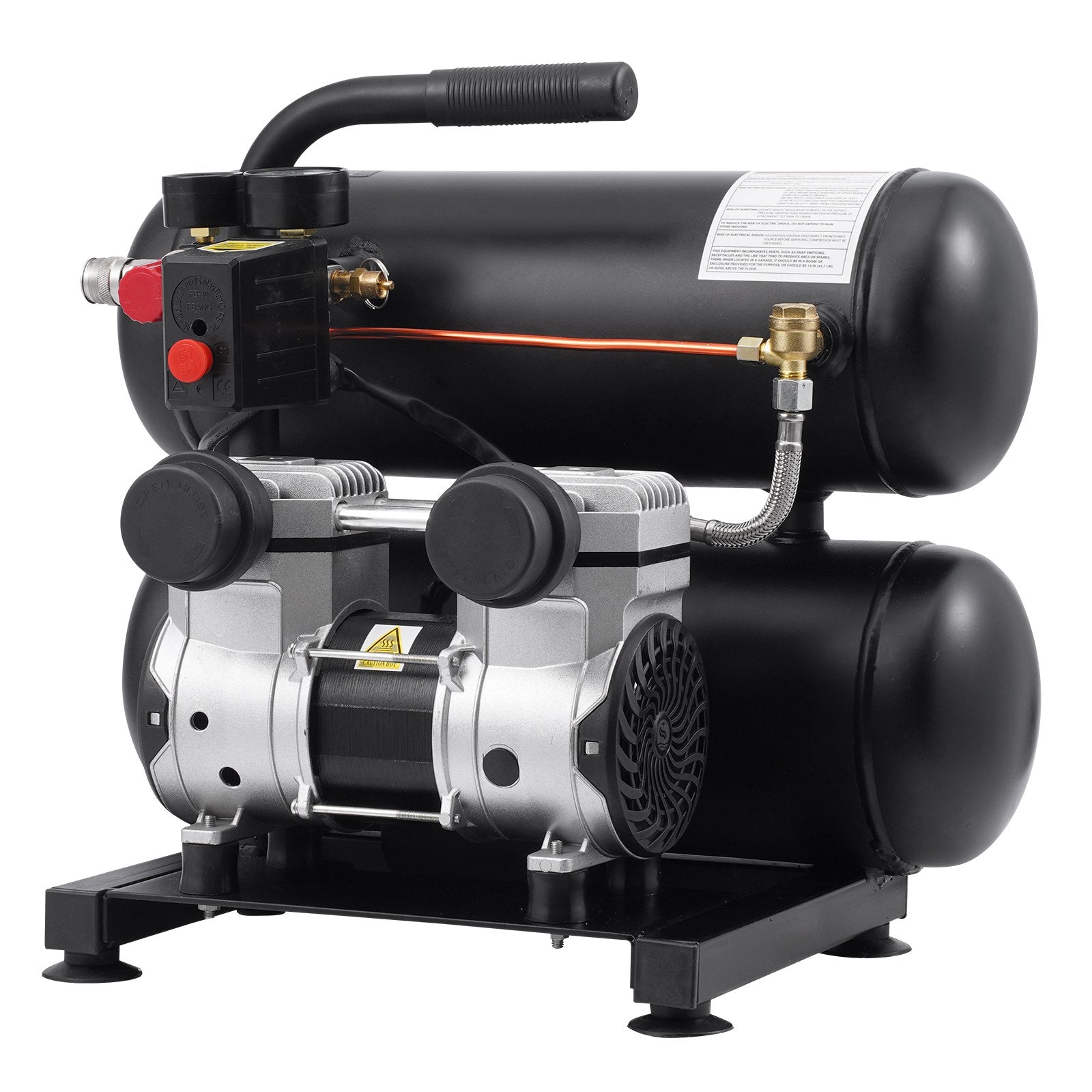 Air Compressors: VEVOR Air Compressor Compact Portable Oil Free Compressor 18L 90 PSI