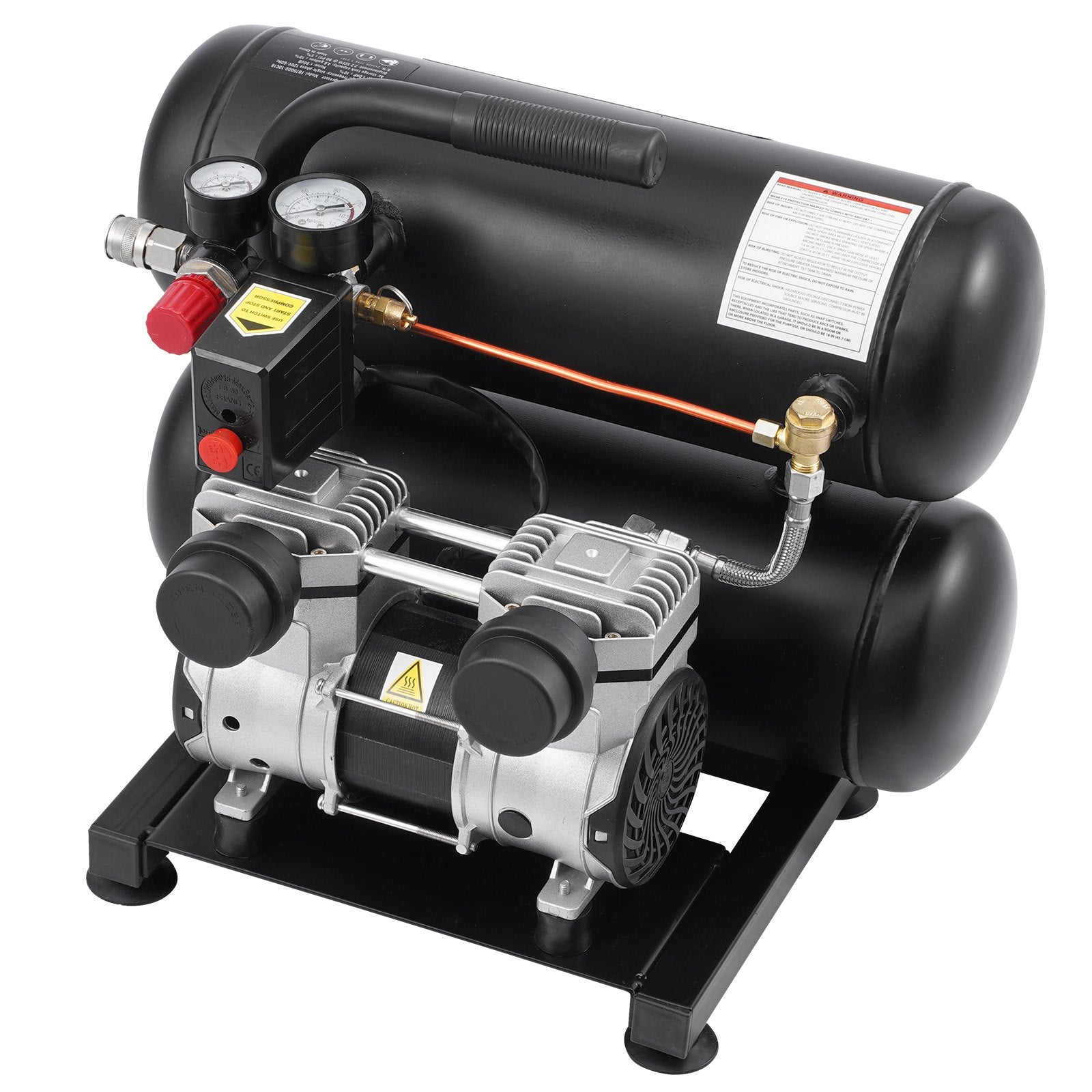 Air Compressors: VEVOR Air Compressor Compact Portable Oil Free Compressor 18L 90 PSI