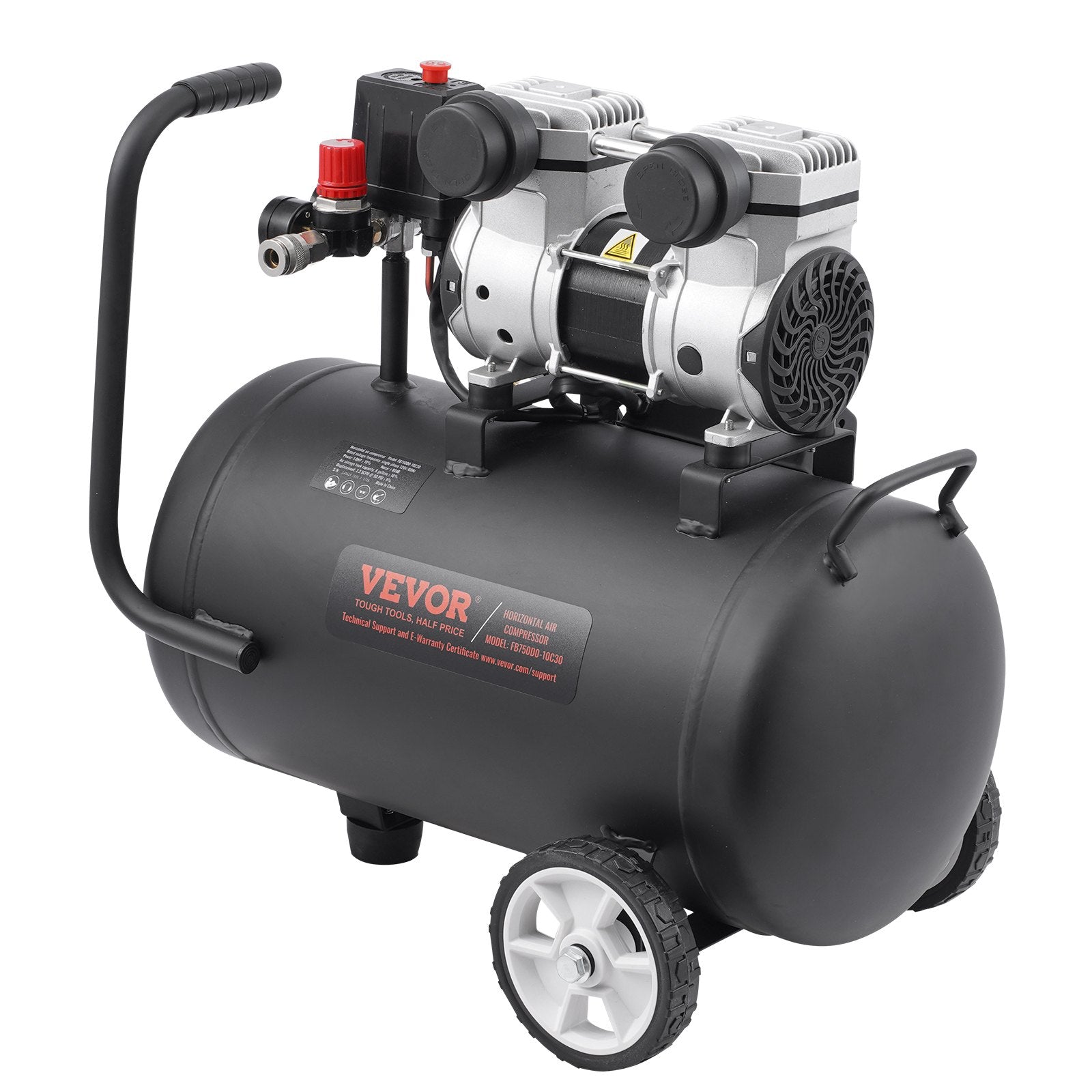 Air Compressors: VEVOR Air Compressor Compact Portable Oil Free Compressor 30L 90 PSI