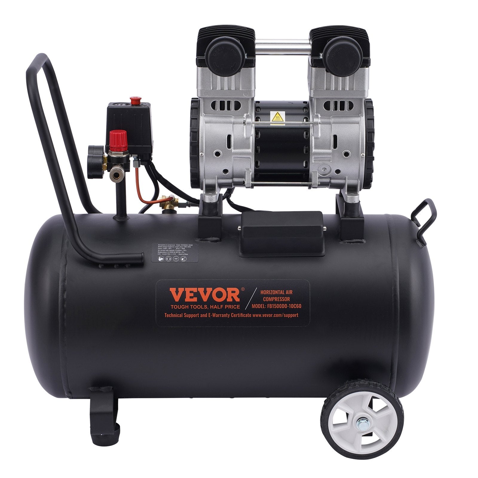 Air Compressors: VEVOR Air Compressor Compact Portable Oil Free Compressor 60L 90 PSI