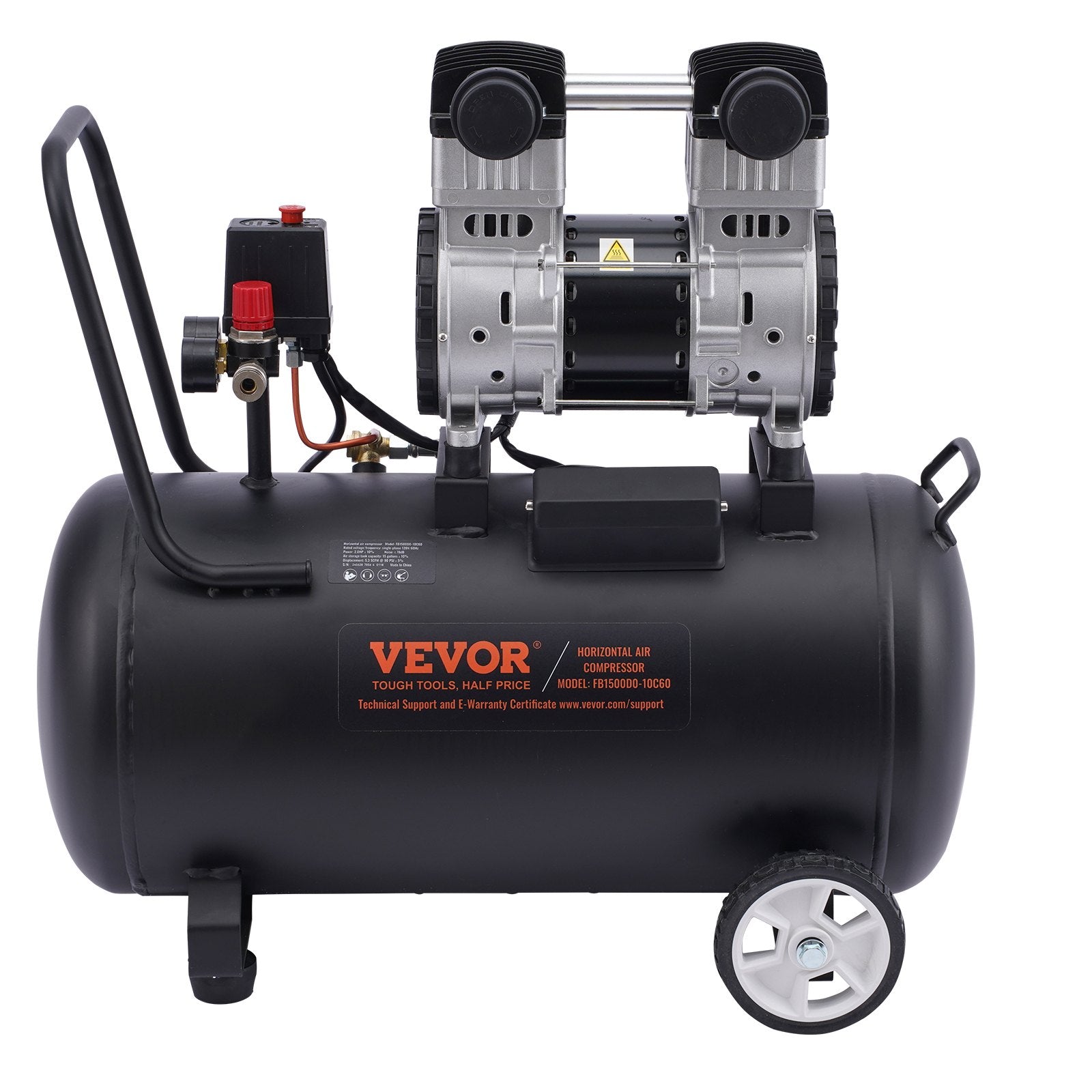 Air Compressors: VEVOR Air Compressor Compact Portable Oil Free Compressor 60L 90 PSI