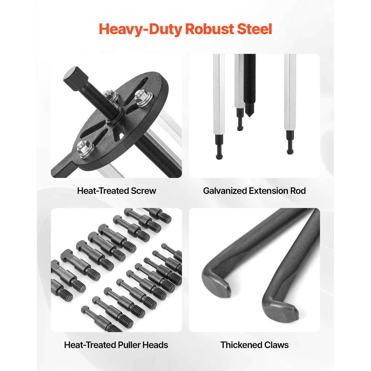 21-in-1 Bearing Puller Set, 21 PCS 3-Jaw Hook Puller for Internal External Bearings and Bearing Without Inner Shaft, Multifunctional Bearing Removal Tool with Heavy Duty Portable Storage Case