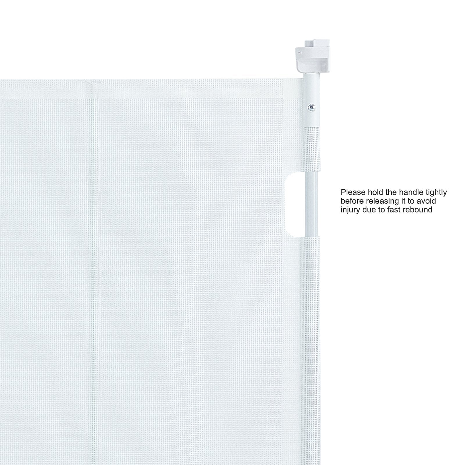 Safety Gates & Safety Accessories: VEVOR Retractable Baby Gate, 34.2" Tall Mesh Baby Gate, Extends up to 76.8" Wide Retractable Gate for Kids or Pets, Retractable Dog Gates for Indoor Stairs, Doorways, Hallways, Playrooms, White