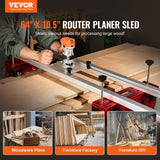 Gardening Tools: VEVOR Router Sled, 1625 mm, Portable and Easy to Adjust Slab Flattening Jig, DIY Woodworking Router Sled for Flattening Slabs, Slab Guide Jig Trimming Planing Machine for Wood Flattening, Home DIY
