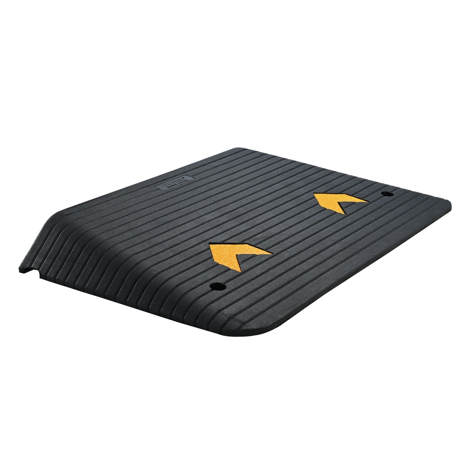 Upgraded Rubber Threshold Ramp, 10.2 cm Rise Door Ramp with 1 Channel, Natural Rubber Car Ramp with Non-Slip Textured Surface, 15 tons Load Capacity Curb Ramp for Wheelchair and Scooter