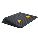 Automotive Decor: VEVOR Upgraded Rubber Threshold Ramp, 10.2 cm Rise Door Ramp with 1 Channel, Natural Rubber Car Ramp with Non-Slip Textured Surface, 15 tons Load Capacity Curb Ramp for Wheelchair and Scooter