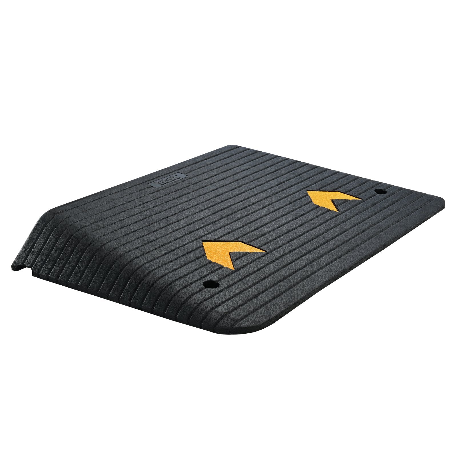 Upgraded Rubber Threshold Ramp, 10.2 cm Rise Door Ramp with 1 Channel, Natural Rubber Car Ramp with Non-Slip Textured Surface, 15 tons Load Capacity Curb Ramp for Wheelchair and Scooter