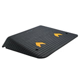 Automotive Decor: VEVOR Upgraded Rubber Threshold Ramp, 10.2 cm Rise Door Ramp with 1 Channel, Natural Rubber Car Ramp with Non-Slip Textured Surface, 15 tons Load Capacity Curb Ramp for Wheelchair and Scooter