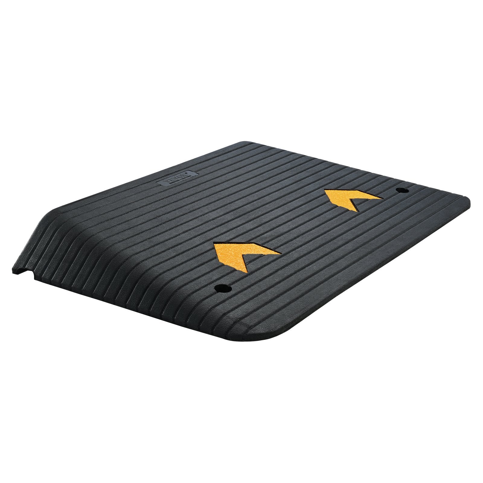 Upgraded Rubber Threshold Ramp, 10.2 cm Rise Door Ramp with 1 Channel, Natural Rubber Car Ramp with Non-Slip Textured Surface, 15 tons Load Capacity Curb Ramp for Wheelchair and Scooter