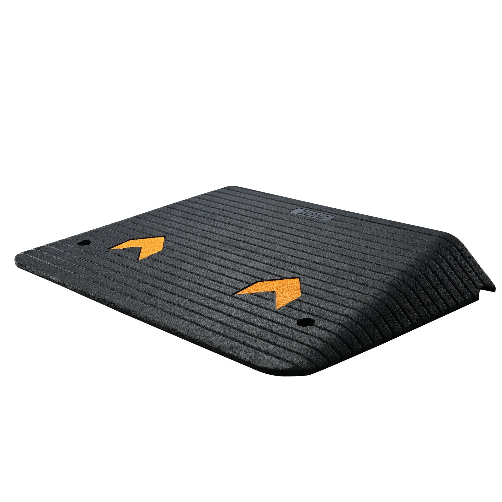 Upgraded Rubber Threshold Ramp, 10.2 cm Rise Door Ramp with 1 Channel, Natural Rubber Car Ramp with Non-Slip Textured Surface, 15 tons Load Capacity Curb Ramp for Wheelchair and Scooter