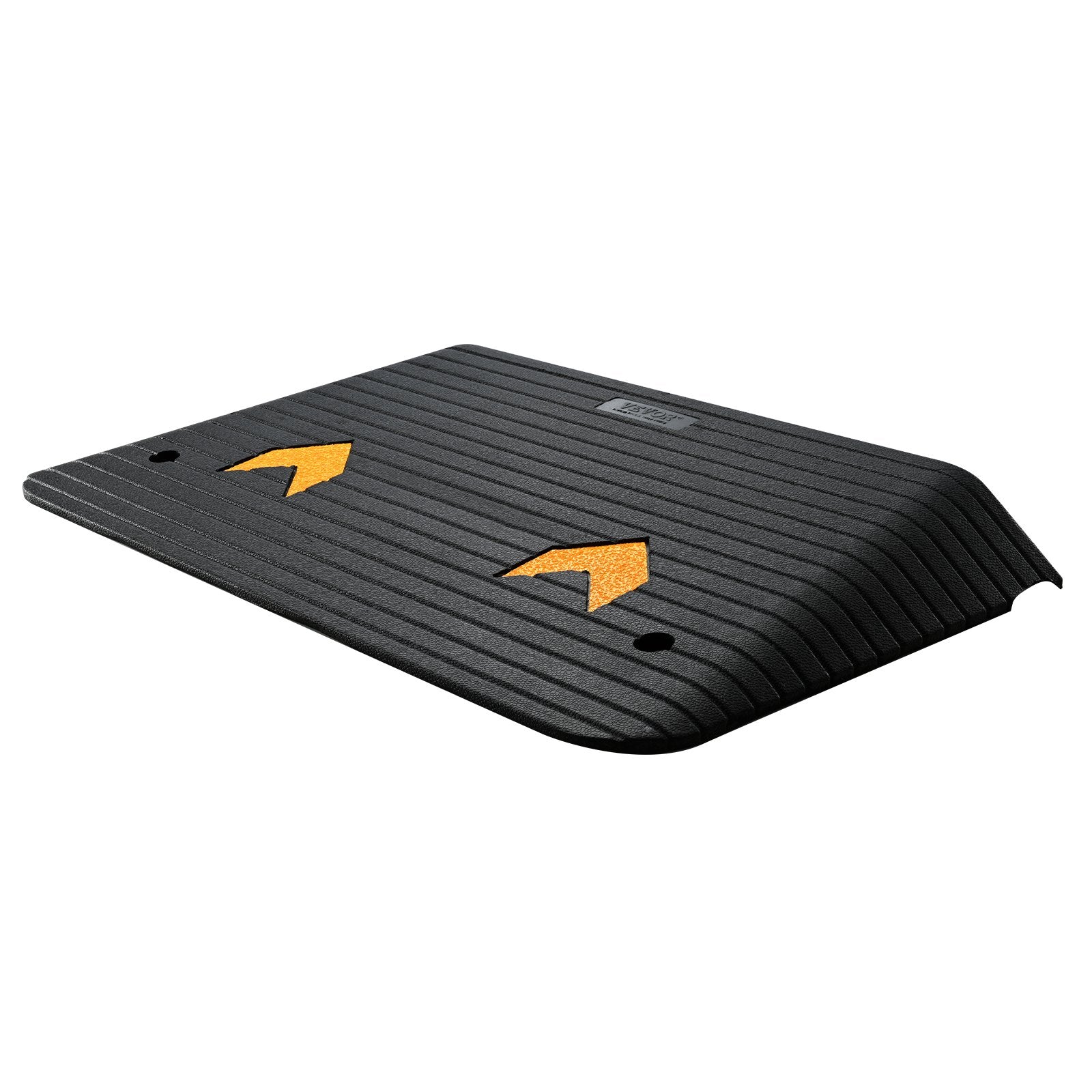 Upgraded Rubber Threshold Ramp, 8.9 cm Rise Door Ramp with 1 Channel, Natural Rubber Car Ramp with Non-Slip Textured Surface, 15 tons Load Capacity Curb Ramp for Wheelchair and Scooter