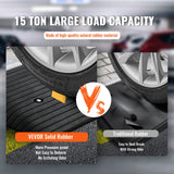 Automotive Decor: VEVOR Upgraded Rubber Threshold Ramp, 7.6 cm Rise Door Ramp with 1 Channel, Natural Rubber Car Ramp with Non-Slip Textured Surface, 150 tons Load Capacity Curb Ramp for Wheelchair and Scooter