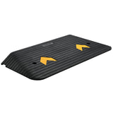 Automotive Decor: VEVOR Upgraded Rubber Threshold Ramp, 7.6 cm Rise Door Ramp with 1 Channel, Natural Rubber Car Ramp with Non-Slip Textured Surface, 150 tons Load Capacity Curb Ramp for Wheelchair and Scooter