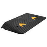 Automotive Decor: VEVOR Upgraded Rubber Threshold Ramp, 7.6 cm Rise Door Ramp with 1 Channel, Natural Rubber Car Ramp with Non-Slip Textured Surface, 150 tons Load Capacity Curb Ramp for Wheelchair and Scooter
