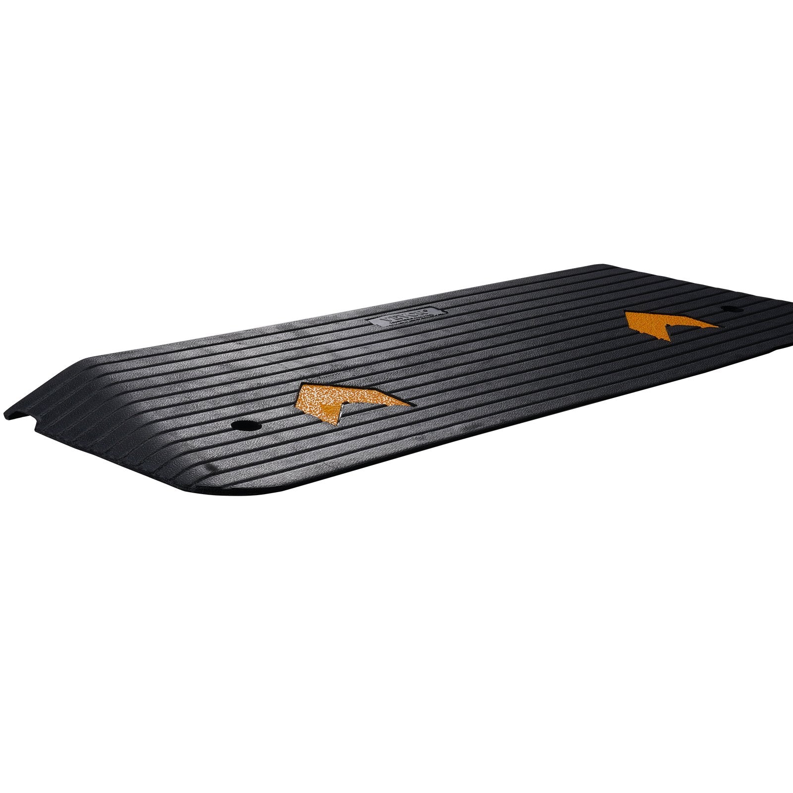 Upgraded Rubber Threshold Ramp, 3.8 cm Rise Wheelchair Ramp Doorway, Natural Curb Ramp Rated 15 tons Load Capacity, Non-Slip Textured Surface Rubber Curb Ramp for Wheelchair and Scooter