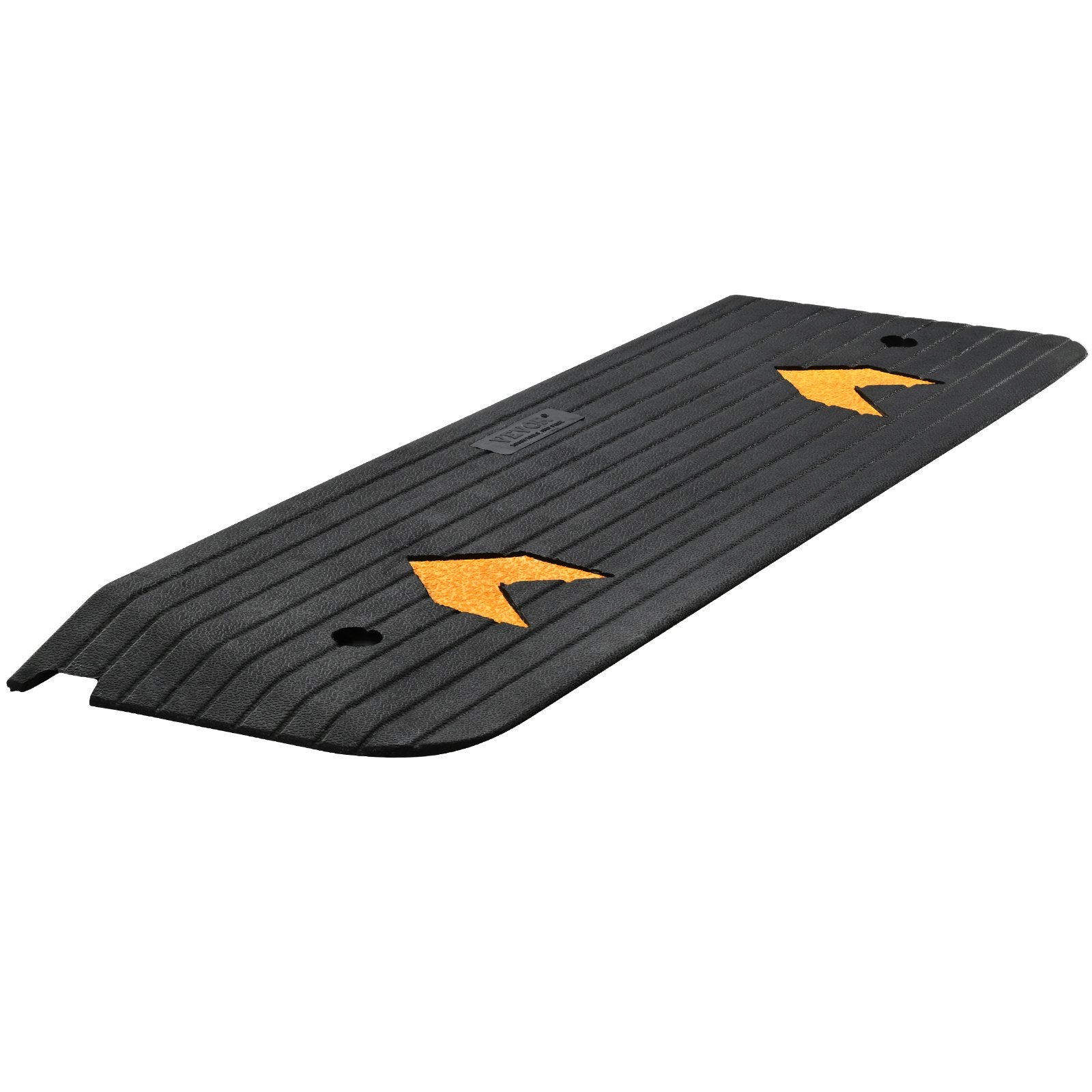 Automotive Decor: VEVOR Upgraded Rubber Threshold Ramp, 2.5 cm Rise Wheelchair Ramp Doorway, Natural Curb Ramp Rated 15 tons Load Capacity, Non-Slip Textured Surface Rubber Curb Ramp for Wheelchair and Scooter