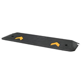Automotive Decor: VEVOR Upgraded Rubber Threshold Ramp, 2.5 cm Rise Wheelchair Ramp Doorway, Natural Curb Ramp Rated 15 tons Load Capacity, Non-Slip Textured Surface Rubber Curb Ramp for Wheelchair and Scooter